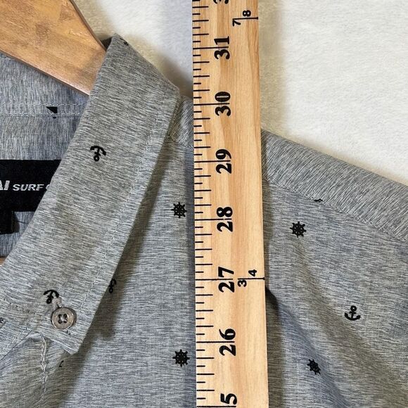 Molokai surf co. Short sleeve casual button down shirt- Men Large - Picture 4 of 6